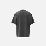 Back view of the grey Celestial Bloom T-shirt in a gray background