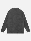 Suede Solid Long Sleeve T-shirt