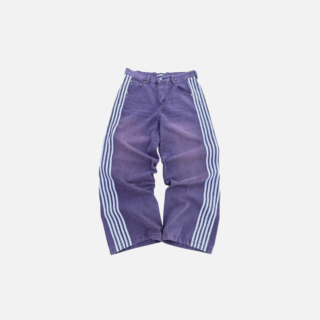 Front vew of the purple Metro Renegade Jeans