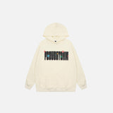 Firework Letter Print Hoodie