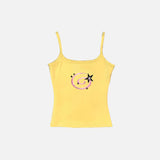 Front view of the yellow Galaxy Whirl Tank in a gray background