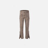 Front view of the coffee Brown Straight-Leg Jeans in a gray background