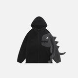 Loose Dinosaur Arm Fleece Jacket