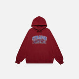 "Strange" Faded Letter Print Hoodie
