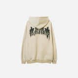 Cross Long Sleeve Printed Hoodie