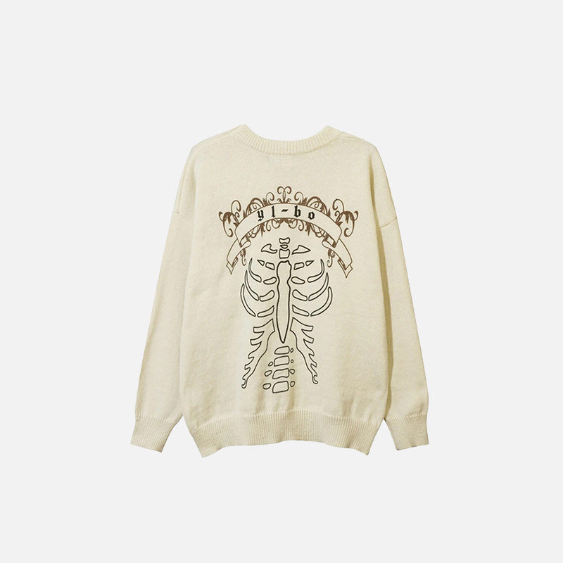 Happy Skeletons Knitted Sweater