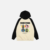 Star Dogs Graphic Print Hoodie