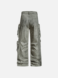 Stylish Earth-Friendly Tooling Wide-Leg Cargo Jeans