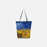 Field Canvas Painting Tote Bag