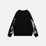 Knitted Shadow Graphic Sweater