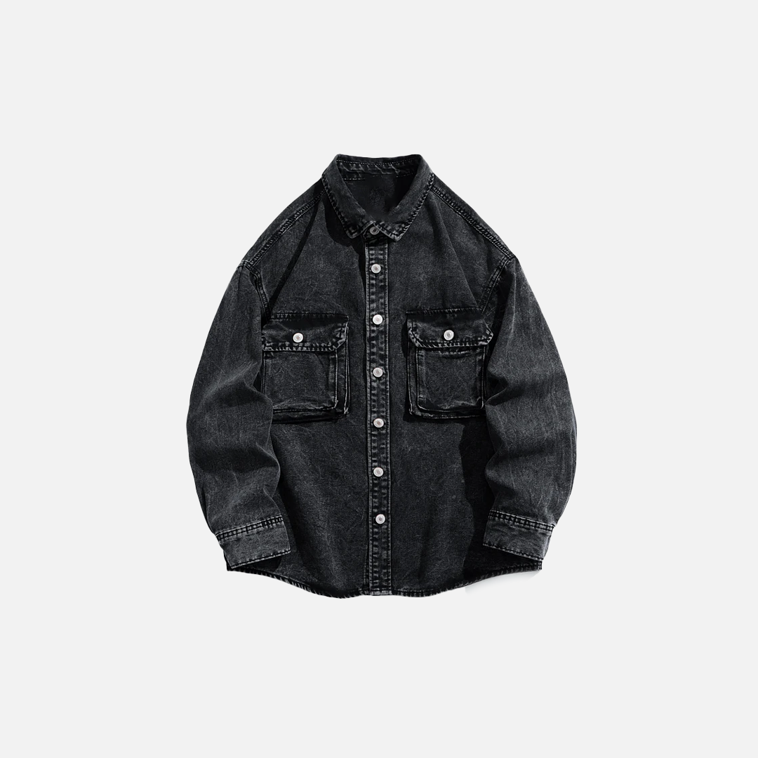 Durable Hip Hop Distressed Denim Jacket
