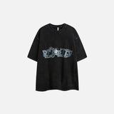 Vintage Dragon Print Short-Sleeve T-Shirt