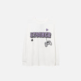 Oversized Letter Print Long-sleeved T-shirt