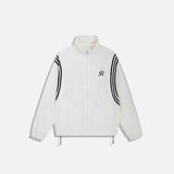 Oversized Windbreaker Striped Jacket