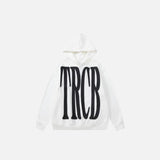 Embroidery Letter Print Hoodie