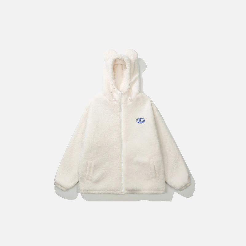 Fuzzy Bear Fleece Jackets
