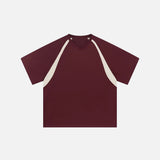 Loose Patchwork Sports T-shirt