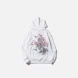 Embroidery Dragon Oversized Hoodie
