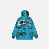 Y2K Hand Drawing Zip-up Hoodie