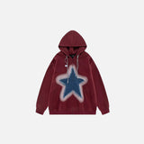 Patchwork Oversized Y2K Hoodie