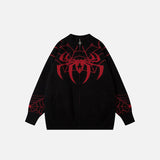 Oversized Spider Zip-up Sweater