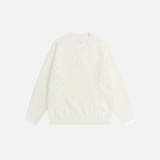 Y2K Soft Waxy Loose V-Neck Knit Sweater