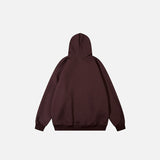 Trio Gang Print Oversized Hoodie