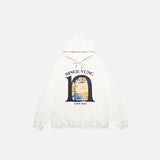 Love You Graphic Print Hoodie