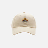Sunflower Embroidered Cap