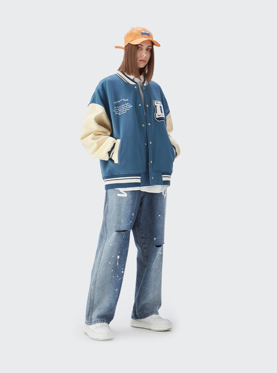 Don't Care Varsity Jacket DAXUEN