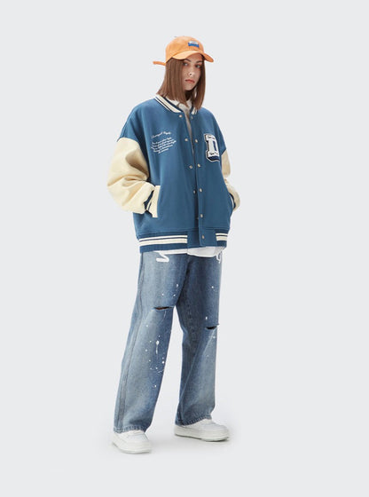 Don't Care Varsity Jacket DAXUEN