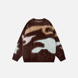 Color Blocks Ice Cream Pattern Sweater