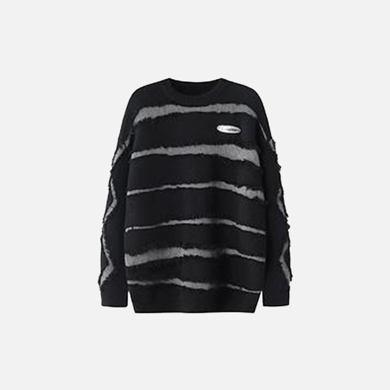 Knitted Striped Sweater