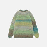 Retro Striped Gradient Sweater