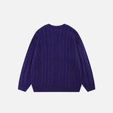 Midnight Navy Flower Print Sweater