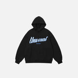"Unusual" Letter Print Hoodie