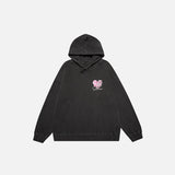 Color Block Heart Shaped Hoodie