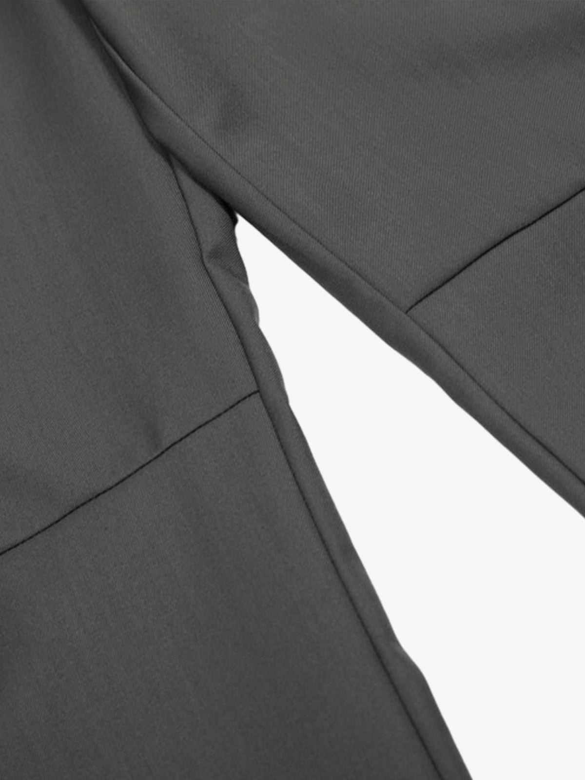 Adjustable Side Buttons Barrel Pants; Gray / S