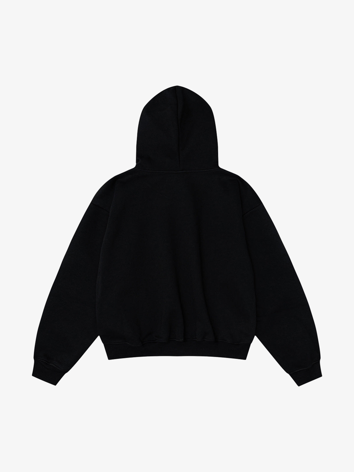 Leopard Flag Print Boxy Hoodie; Black / S, Black / M, Black / L