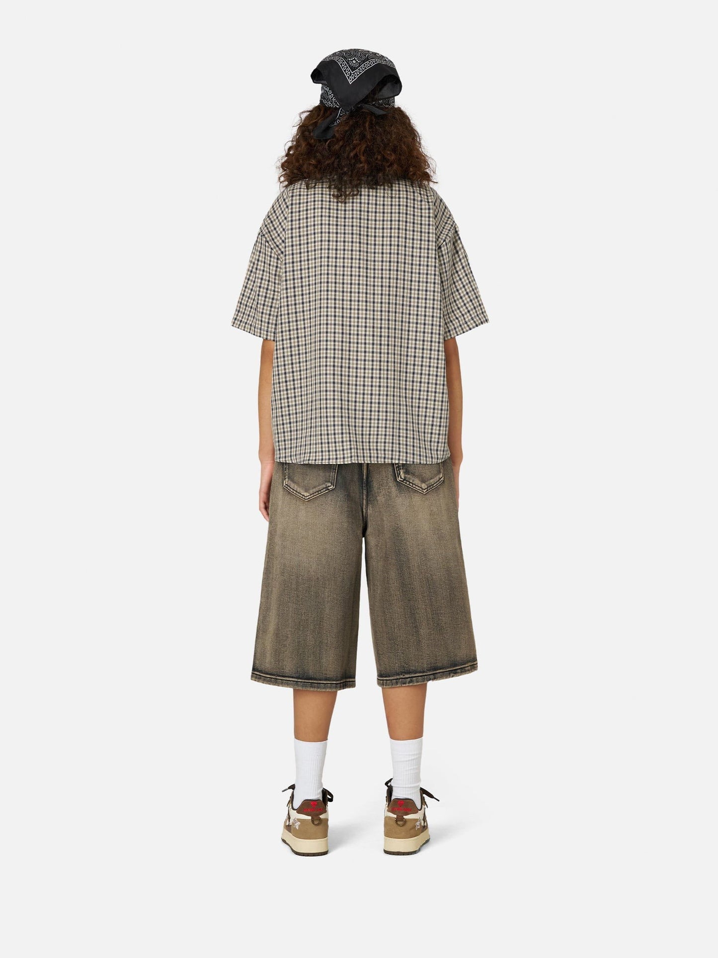 Plaid Embroidery Shirt