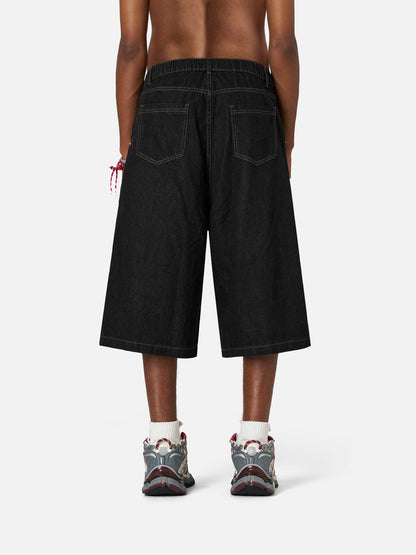 Detachable Kerchief Baggy Longline Jorts