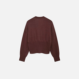 Flattering Y2K Brown Knitted V-Neck Cardigan