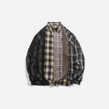 Y2K Insulated Plaid Hip Hop Button-Up Casual Shirt