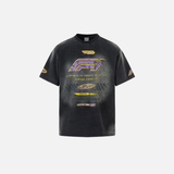 F1 Grunge Insulated Graphic Printed Tie Race T-Shirt