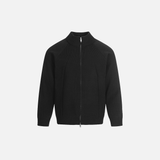 Retro Stylish High Collar Knit Zip-Up Cardigan
