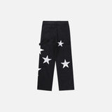 Embroidery Star Baggy Jeans