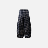 Trendy Streetwear Plaid Casual with Letter Pants