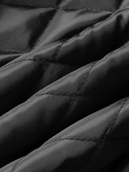 Faux-Fur Collar Padded Jacket; Black / M, Black / L, Black / XL, Black / 2XL