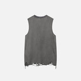 Vintage Ribbed Star Graphic Tank Top
