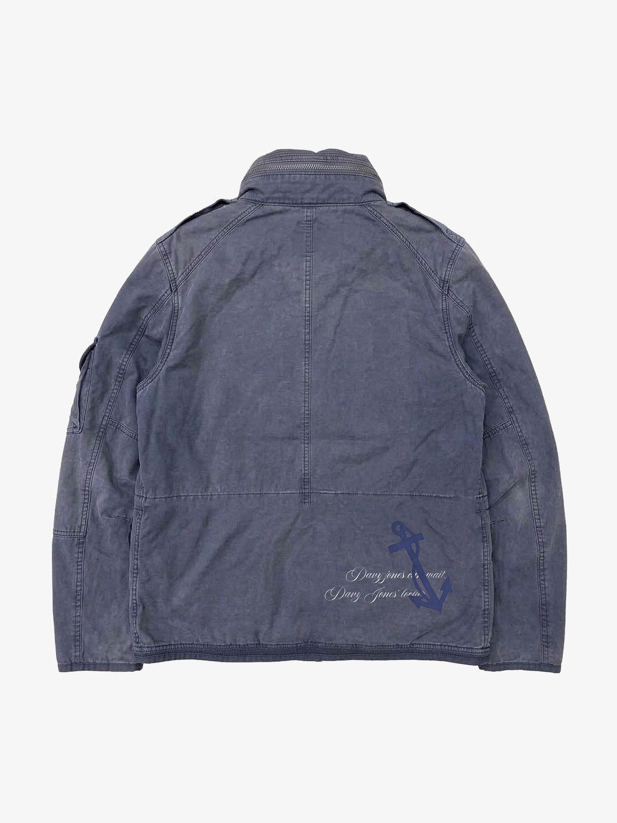 Patch Graphic Heavyweight M65 Jacket; Gray Blue / S, Gray Blue / M, Gray Blue / L, Gray Blue / XL, Gray Blue / 2XL